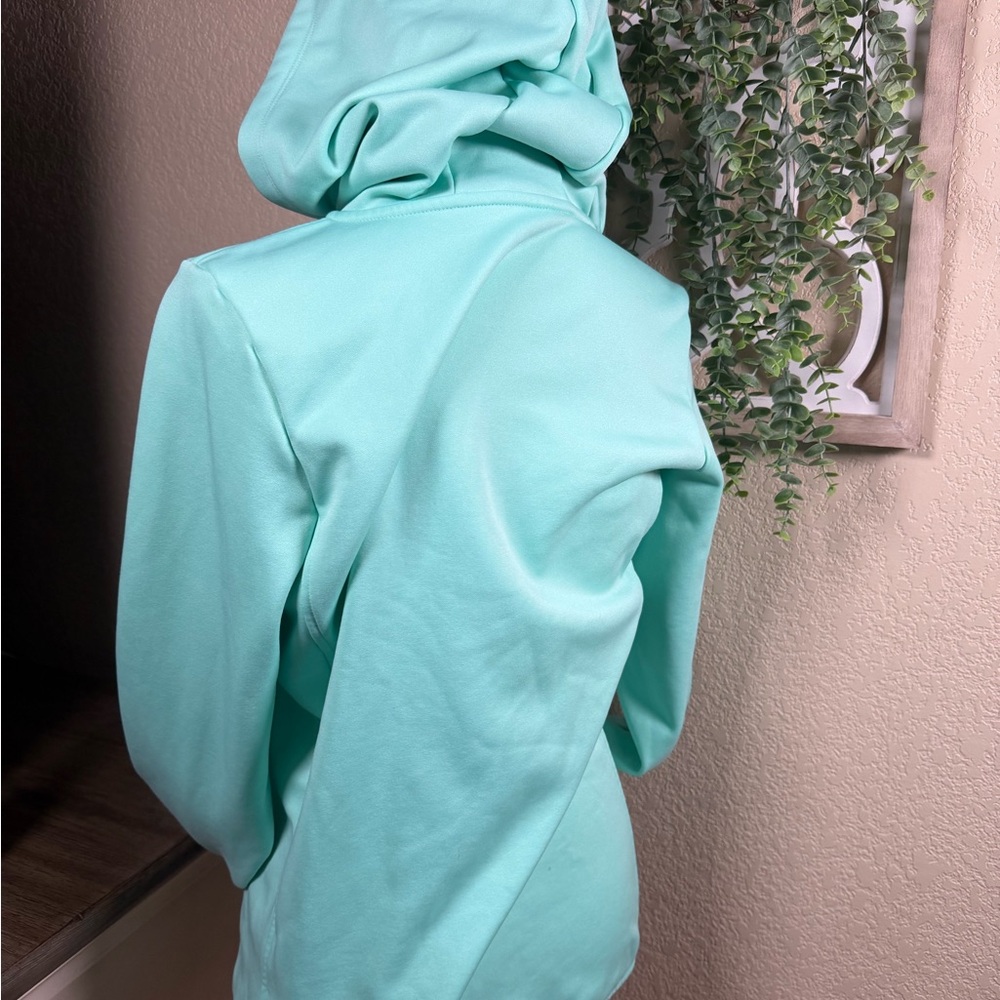 The North Face Women's Light Green Hoodie Jacket - Picture 3 of 4